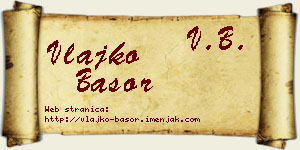 Vlajko Basor vizit kartica